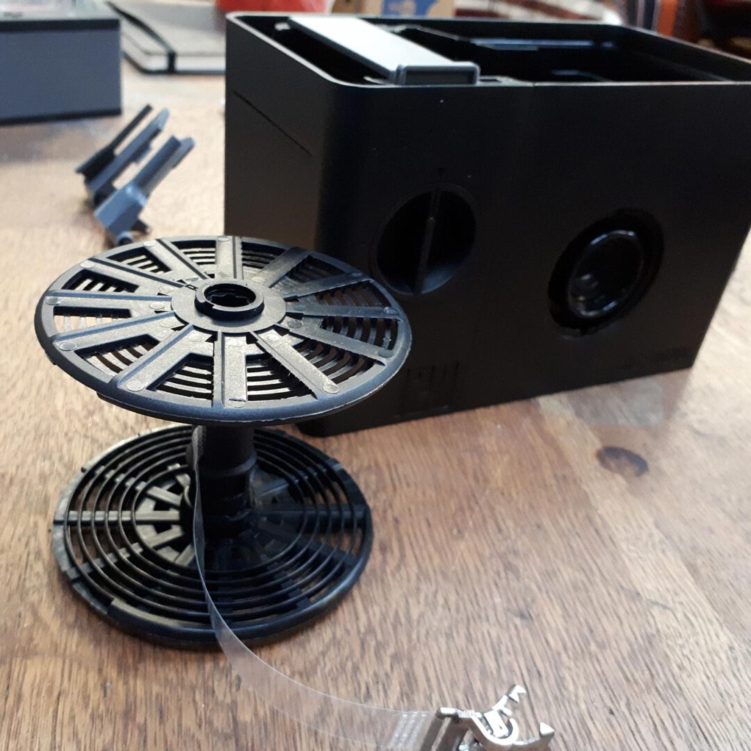 Lab-Box mit Filmspule